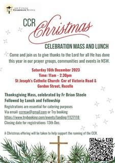 CCR Christmas Celebration Mass & Lunch